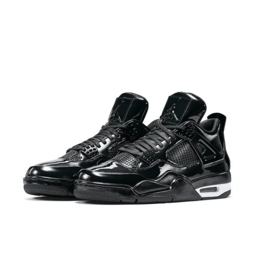 Air Jordan 4 Retro 11Lab4 'Black Patent Leather' 719864-010