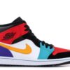 Nike Air Jordan 1 Mid ‘Bred Multicolor’ - 554724-125