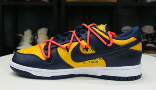 Off-White x Nike Dunk Low 'Michigan' 2019 Iconic Sneaker