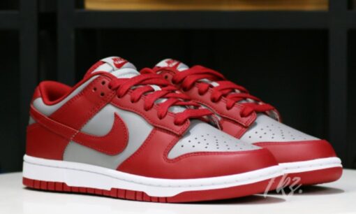 Nike Dunk Low Retro Medium Grey Varsity Red UNLV Iconic Sneaker