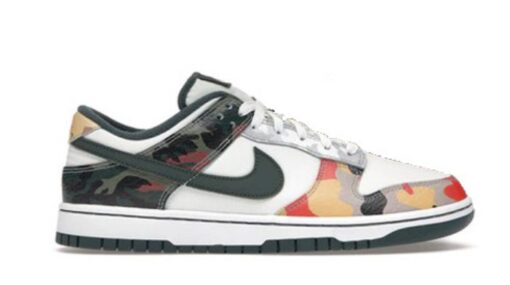 Nike Dunk Low SE Sail Multi-Camo Unfading Sneaker