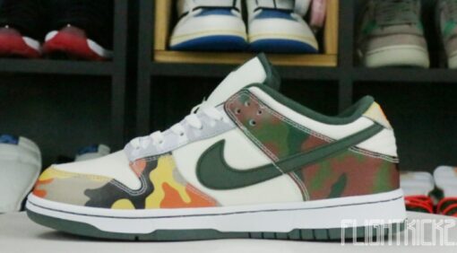 Nike Dunk Low SE Sail Multi-Camo Unfading Sneaker