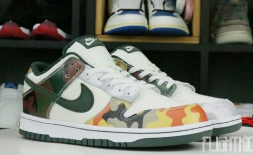 Nike Dunk Low SE Sail Multi-Camo Unfading Sneaker