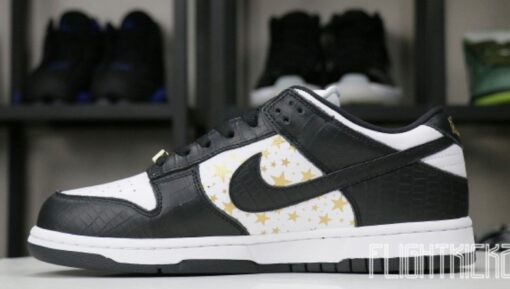 Nike SB Dunk Low Supreme Black Unfading Sneaker