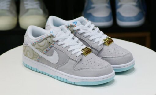 Nike Dunk Low SE Barber Shop Grey Unfading Sneaker