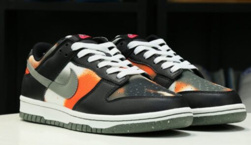 Nike Dunk Low 'Graffiti' Black Red Classic Kicks