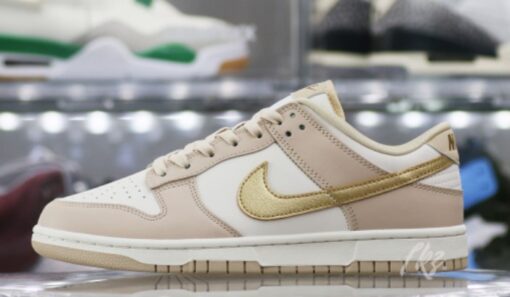 Nike Dunk Low Phantom Metallic Gold (Women's) Iconic Sneaker