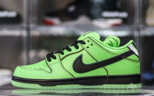 The Powerpuff Girls x Nike Dunk Low Pro SB QS 'Buttercup' Unfading Sneaker