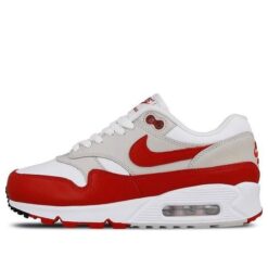 Nike Air Max 90 'White University Red' - AQ1273-100
