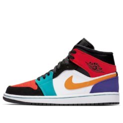 Jordan 1 Mid Multicolor Signature Shoe 554724-125