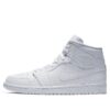 Air Jordan 1 Mid 'Triple White 2019' 554724-129