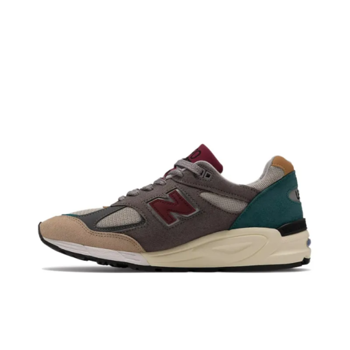 New Balance 990v2 Grey Green Maroon M990cp2