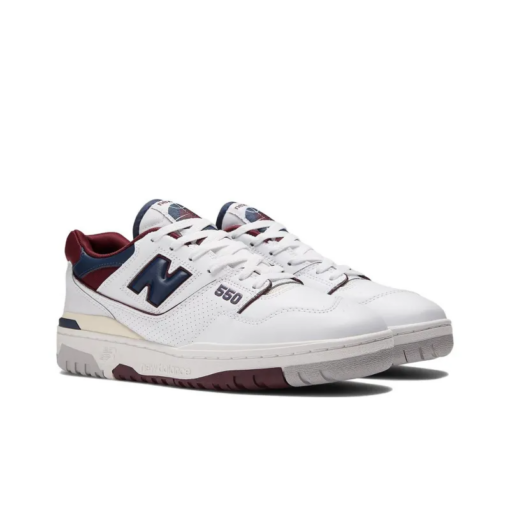 New Balance 550 White Navy Nb Burgundy Bb550ncd