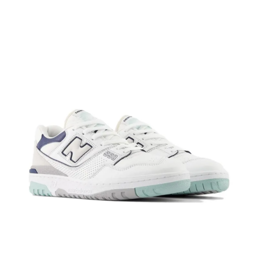 New Balance 550 White Winter Fog Navy Bb550wca