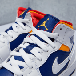 Air Jordan 1 Mid ‘White Deep Royal Blue’ 554725-131