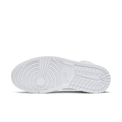 Wmns Air Jordan 1 Mid ‘Triple White Patent’ BQ6472-100