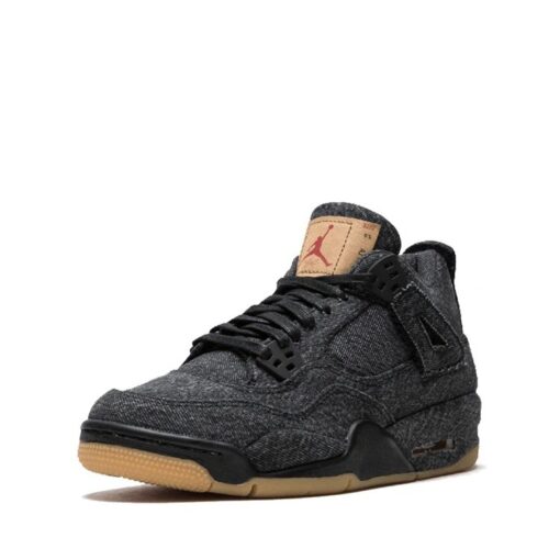 (GS) Air Jordan 4 Retro x Levi's 'Black Denim' AQ9103-001