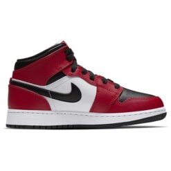 (GS) Air Jordan 1 Mid 'Chicago Black Toe' 554725-069