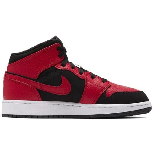 (GS) Air Jordan 1 Mid 'Black Gym Red' 554725-054
