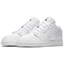 (GS) Air Jordan 1 Low 'Triple White' 553560-110