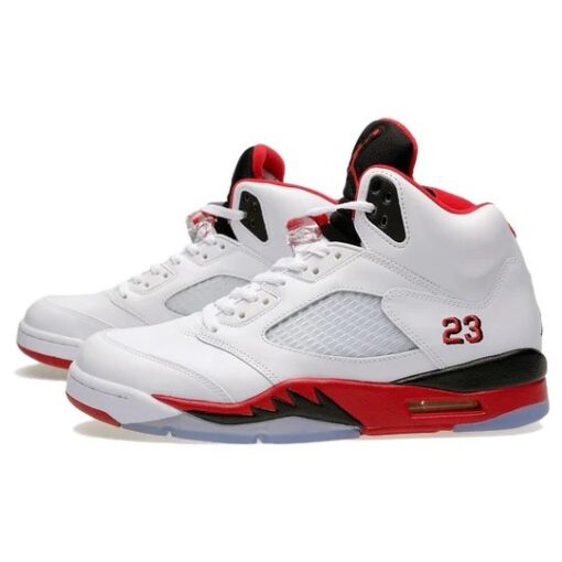 (GS) Air Jordan 5 Retro 'Fire Red Black Tongue' 2013 440888-120