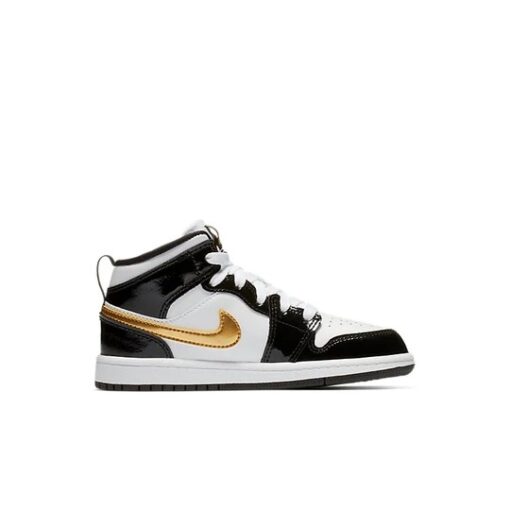 Air Jordan 1 Mid Patent ‘Black Gold’ BQ6932-007