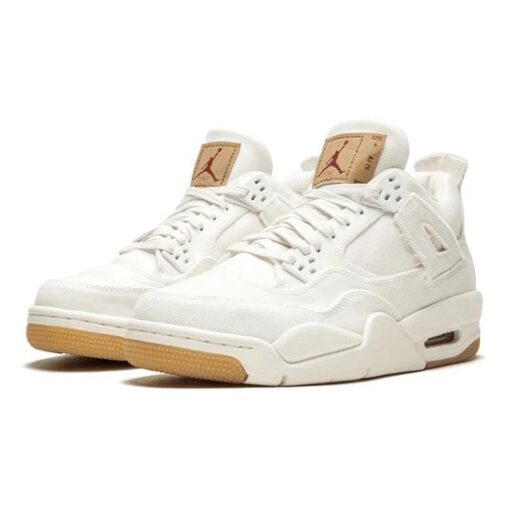 (GS) Air Jordan 4 Retro x Levi's 'White Denim' AQ9103-100