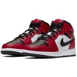 (GS) Air Jordan 1 Mid 'Chicago Black Toe' 554725-069