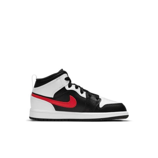 Jordan 1 Mid ‘White Black Chile Red (PS)’ 640734-075