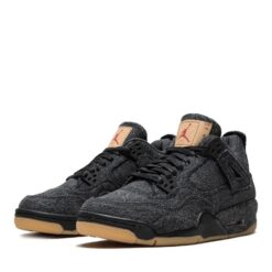 (GS) Air Jordan 4 Retro x Levi's 'Black Denim' AQ9103-001