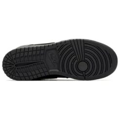Jordan 1 Mid ‘Deep Black Nubuck Swoosh’ 554725-090