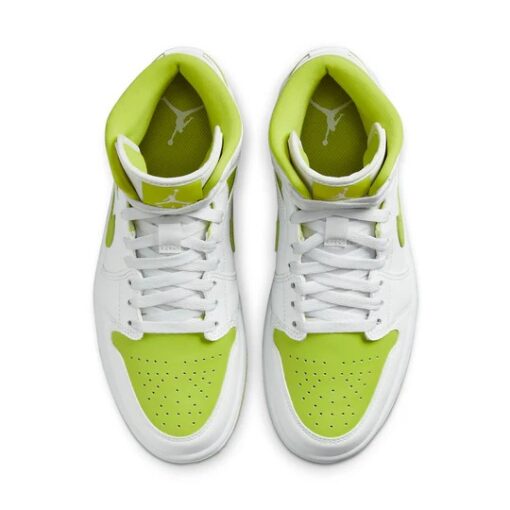 (WMNS) Air Jordan 1 Mid 'White Lime' BQ6472-131