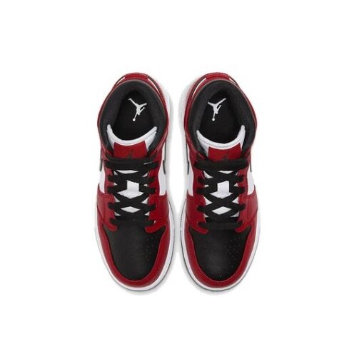 (GS) Air Jordan 1 Mid 'Chicago Black Toe' 554725-069