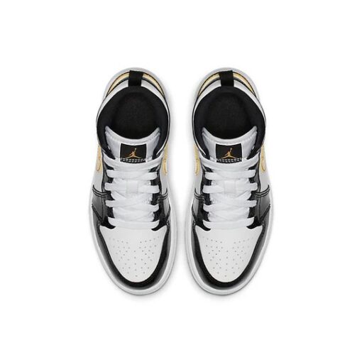 Air Jordan 1 Mid Patent ‘Black Gold’ BQ6932-007