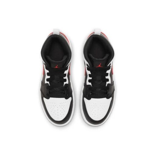 Jordan 1 Mid ‘White Black Chile Red (PS)’ 640734-075