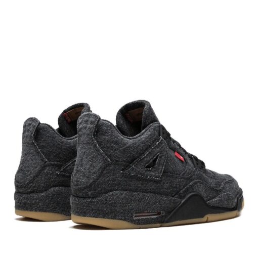 (GS) Air Jordan 4 Retro x Levi's 'Black Denim' AQ9103-001