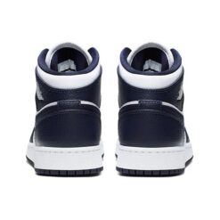 Jordan 1 Mid ‘White Metallic Gold Obsidian’ 554725-174