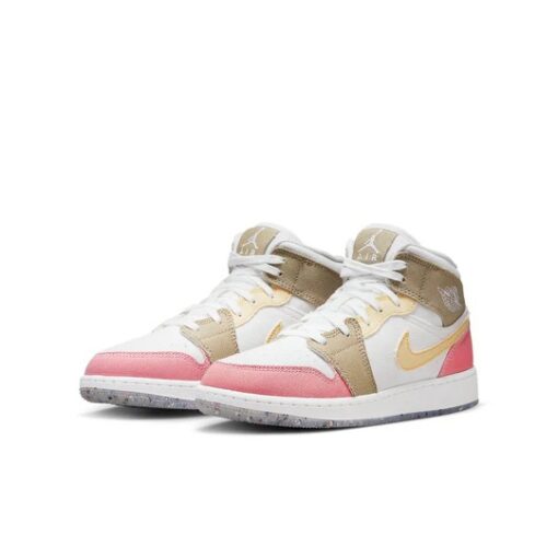 (GS) Air Jordan 1 Mid SE 'Pastel Grind' DJ0338-100