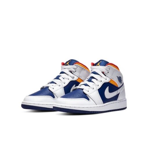 Air Jordan 1 Mid ‘White Deep Royal Blue’ 554725-131