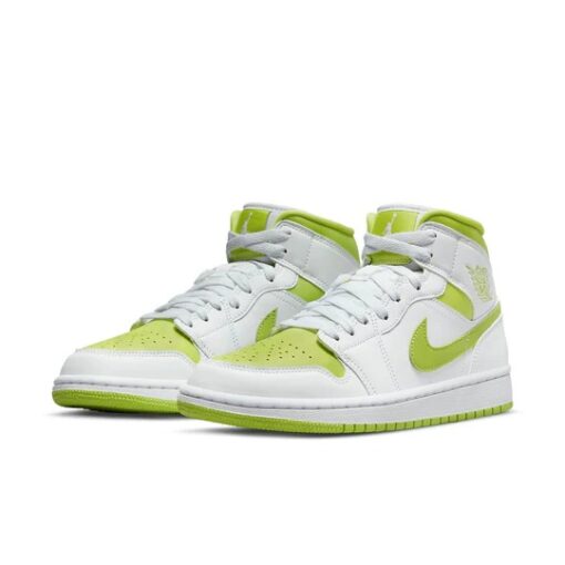 (WMNS) Air Jordan 1 Mid 'White Lime' BQ6472-131