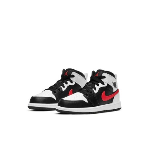 Jordan 1 Mid ‘White Black Chile Red (PS)’ 640734-075