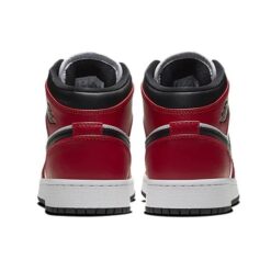 (GS) Air Jordan 1 Mid 'Chicago Black Toe' 554725-069