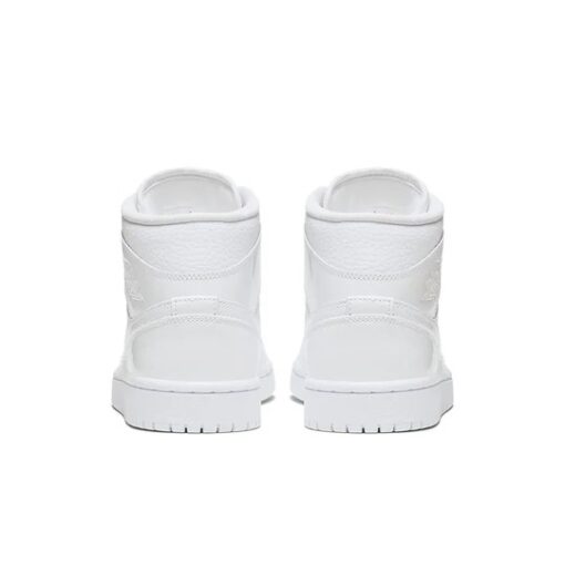 Wmns Air Jordan 1 Mid ‘Triple White Patent’ BQ6472-100