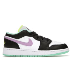 Jordan 1 Low ‘Green Glow Violet Shock’    553560-151