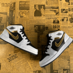 Jordan 1 Mid ‘White Gold Black’ 554725-190