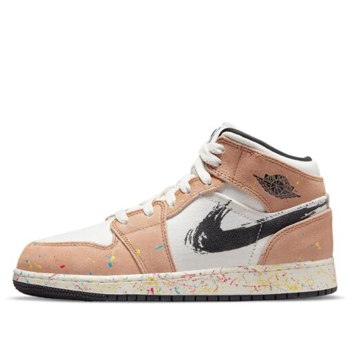 Air Jordan 1 Mid SEBrushstroke Paint Splatter DA8006-100