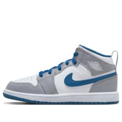 Jordan 1 Mid ‘True Blue Cement (PS)’  DQ8424-014