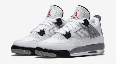 Air Jordan 4 Retro OG BG 2016 ‘White Cement’ 836016-192