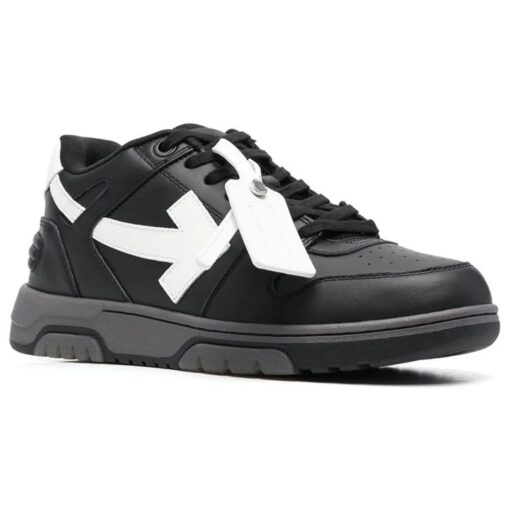 Off-White Out Of Office Low-Top Sneakers 'Black White' OMIA189C99LEA0041001