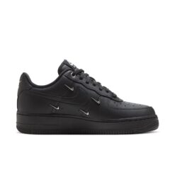 Nike Air Force 1 Low 'Black Silver Mini Swoosh' HQ1180-001